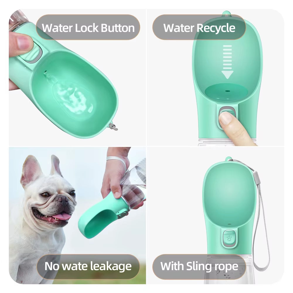 Portable Dog Water Bottle for Small Large Dogs Bowl Outdoor Walking Puppy Pet Travel Water Bottle Cat Drinking Bowl Dog Supplies